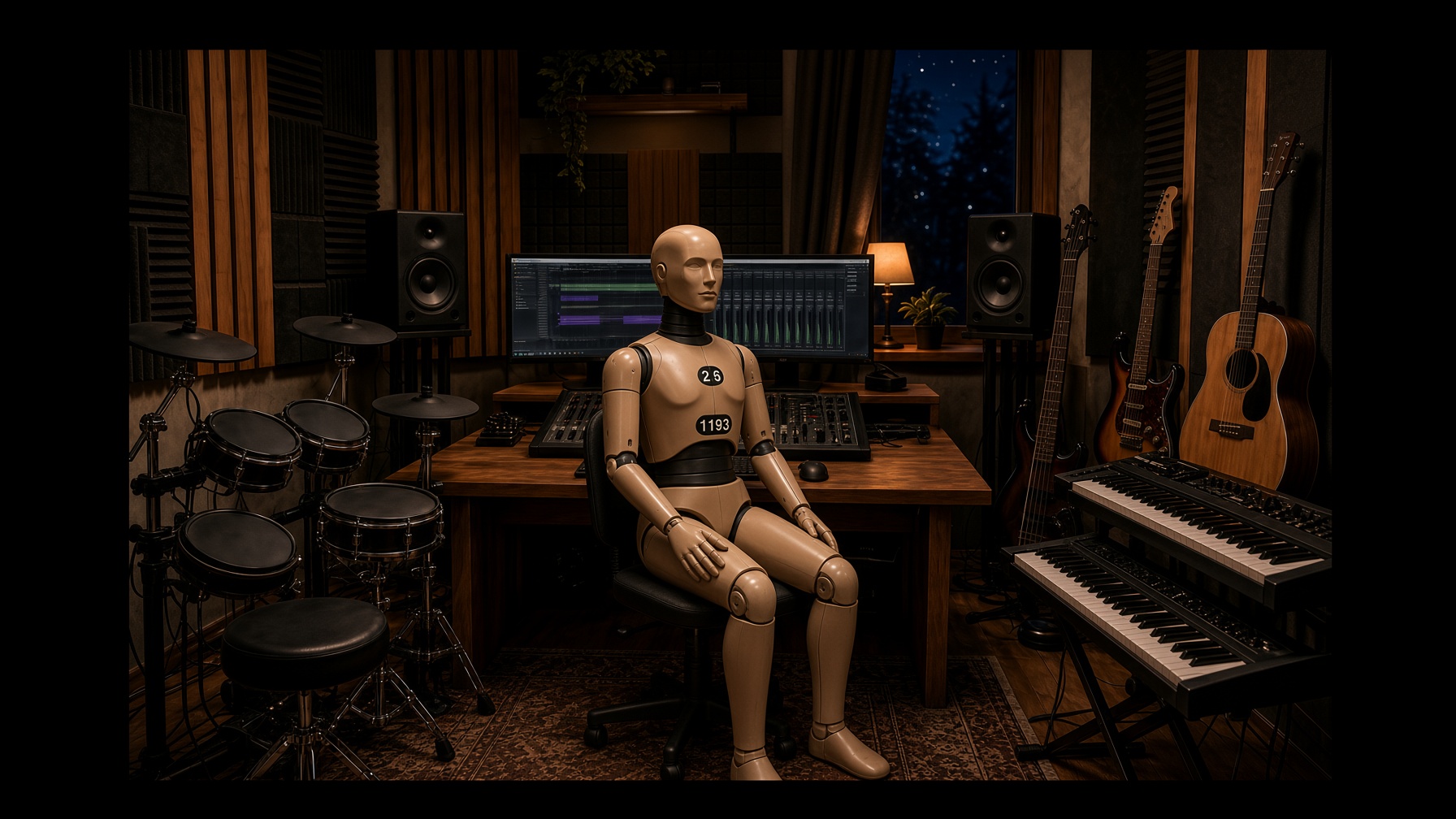 Crash Dummy in the home studio