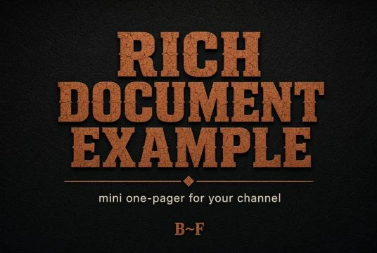 Rich Text Document Example