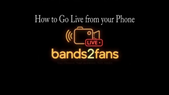 How to go live with a phone