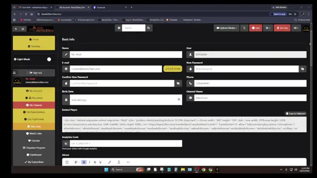 How to set up your channel